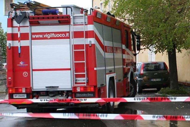 Un intervento dei vigili del fuoco