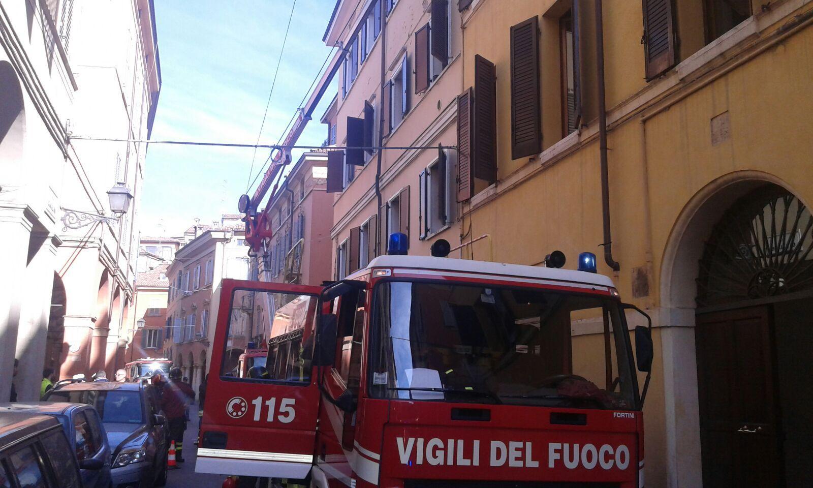 L'intervento dei vigili del fuoco