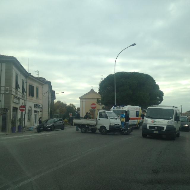Una scena dell'incidente