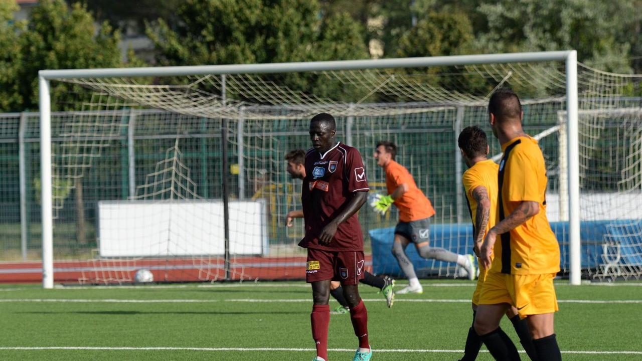 Pontedera, una chance da titolare per il difensore Ansoumana Sane (foto Franco Silvi)