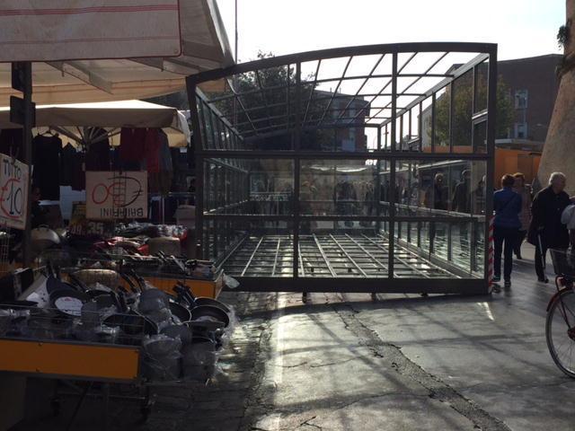 Il gazebo di Pappagone nel giorno di mercato