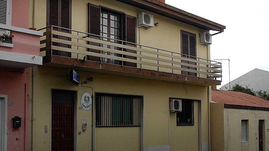 La caserma dei carabinieri di Santa Giusta
