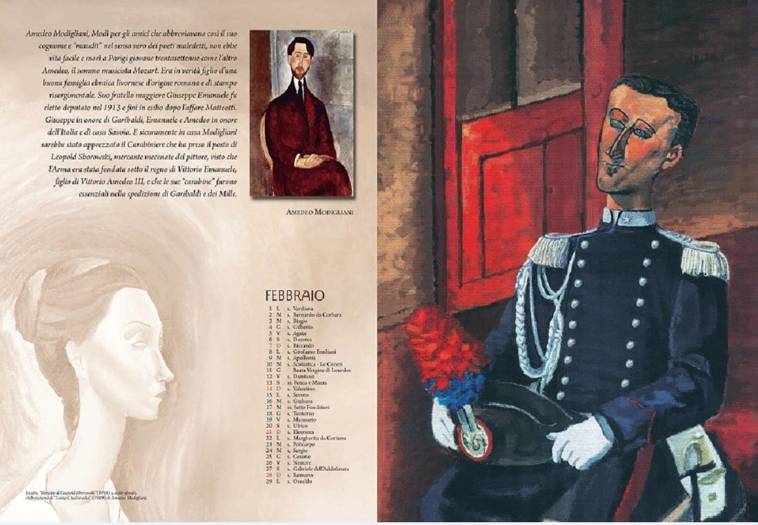 La tavola dedicata a Modigliani 
