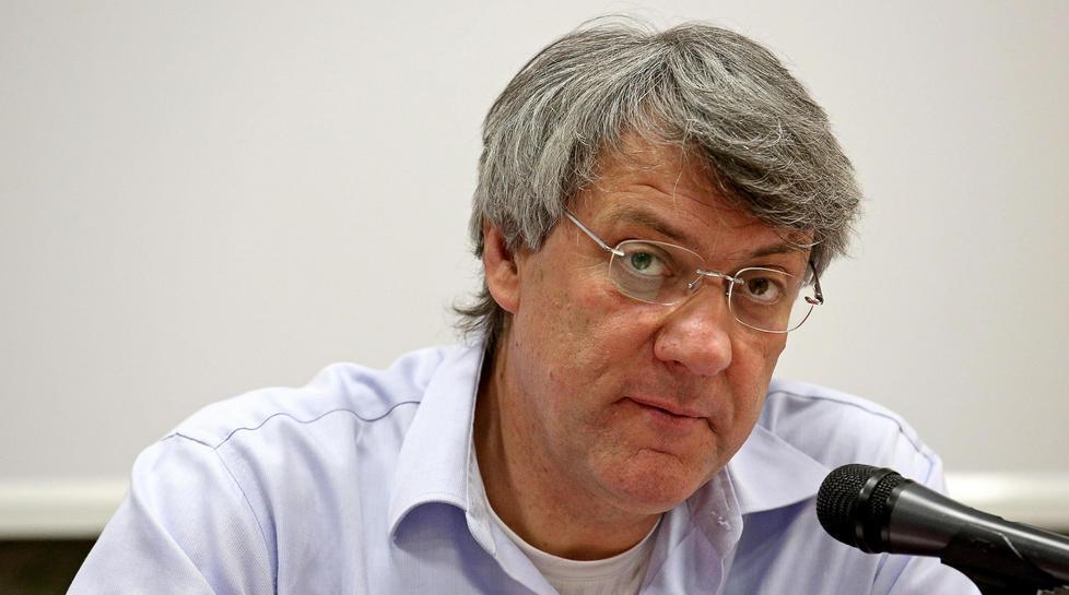 Il leader Fiom Landini in visita a Hitachi