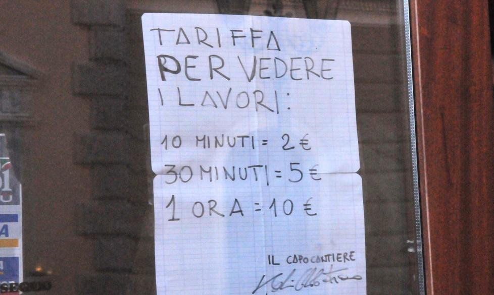 La visita al cantiere si paga cara 