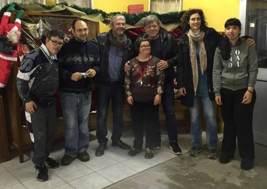 Beppe Carletti incontra i ragazzi disabili