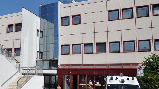 L'ingresso dell'ospedale di Cecina