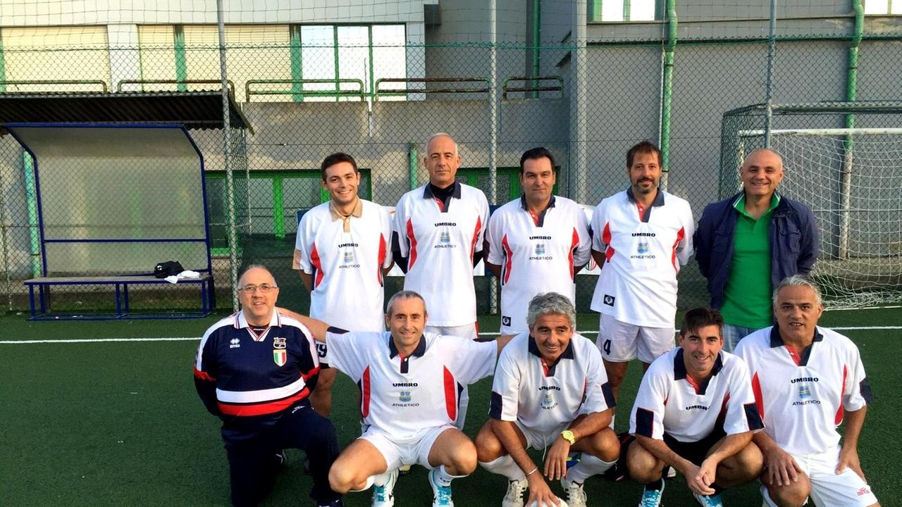 I calciatori dell'Athletico riuniti 15 anni dopo lo scudetto Endas
