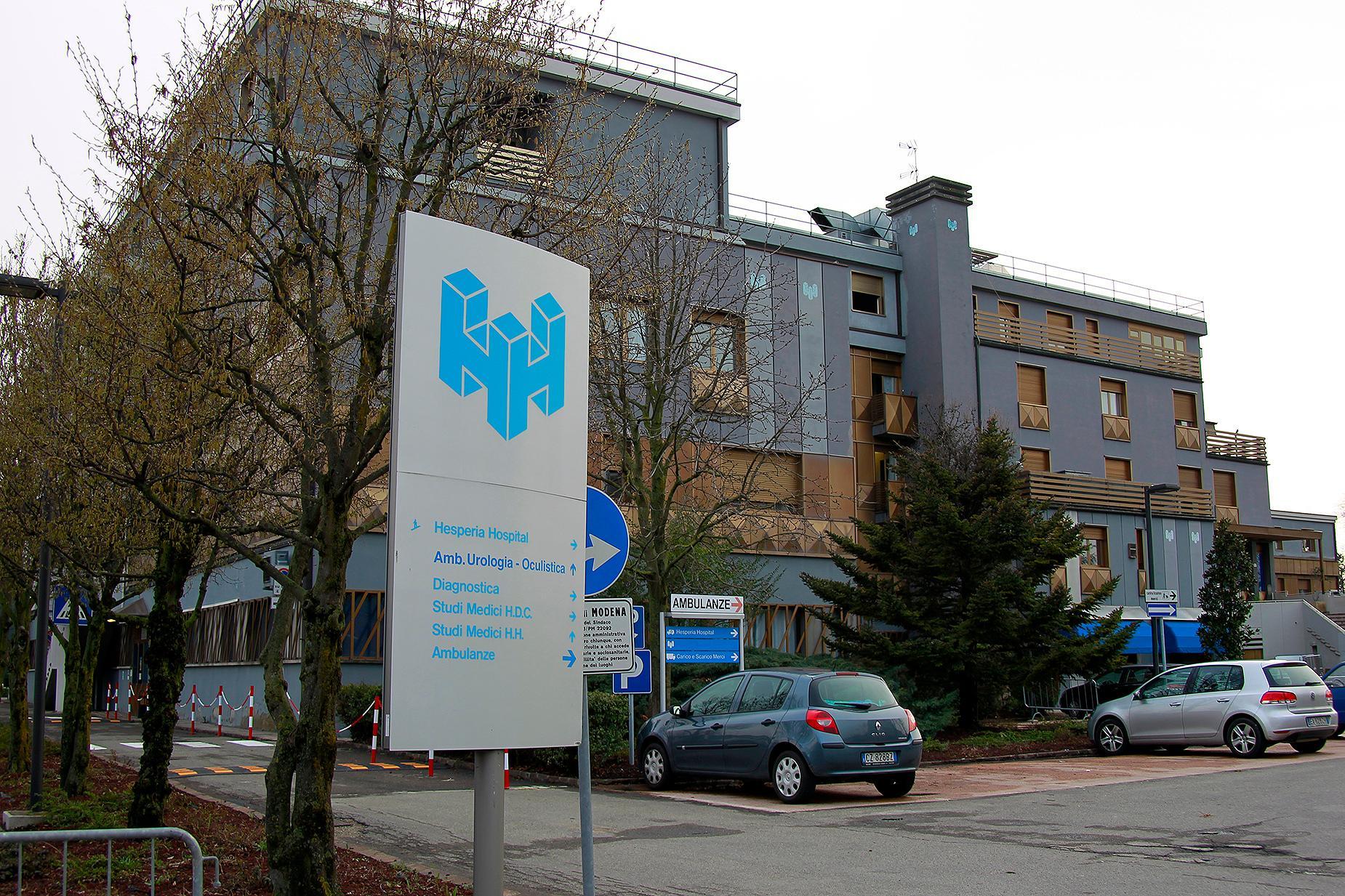 L'ingresso dell'Hesperia Hospital