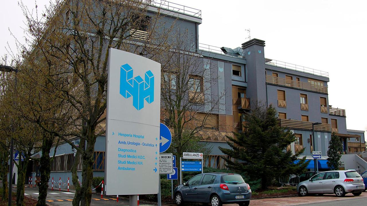 L'ingresso dell'Hesperia Hospital