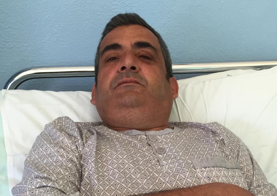 Gian Pietro Taula in ospedale