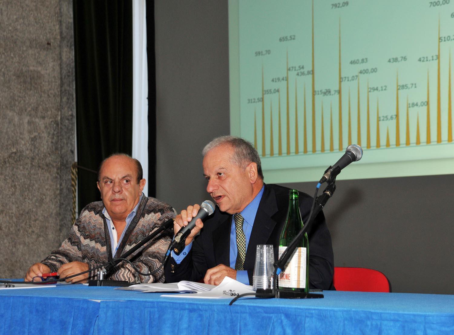 Il presidente degli Albergatori Massimo De Ferrari con il suo vice Alessandro Gentini