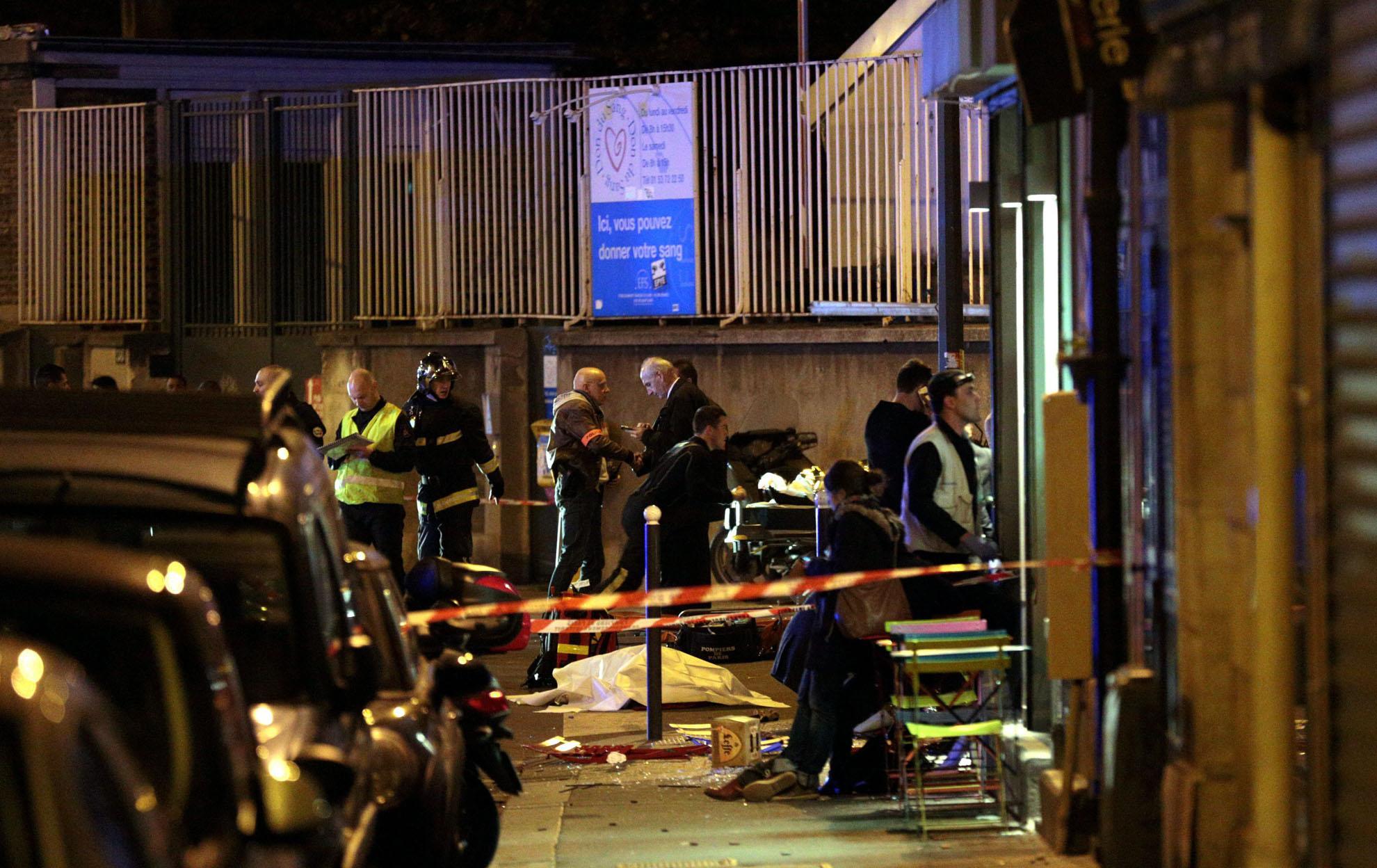 Un'immagine dell'attacco terroristico a Parigi