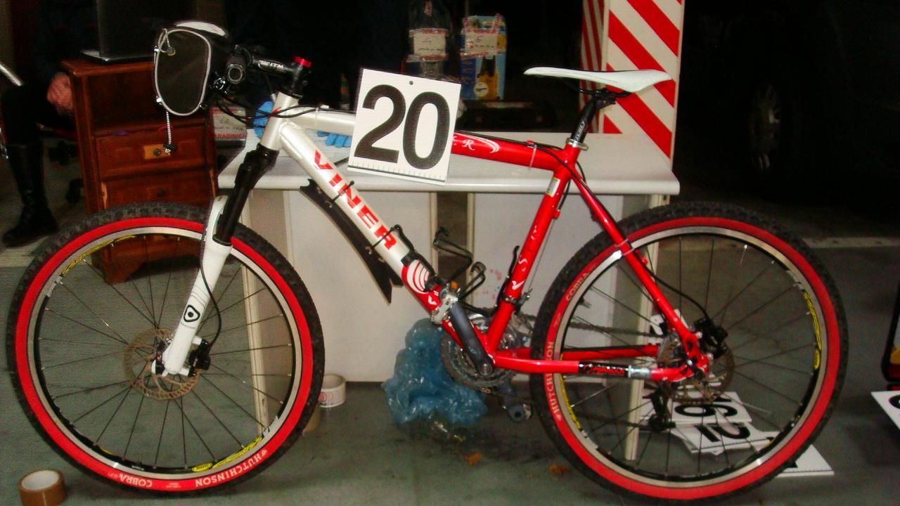 Una delle bici recuperate dai carabinieri
