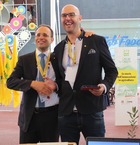 Pietro Baracchini con Roberto Moncalvo, presidente nazionale Coldiretti