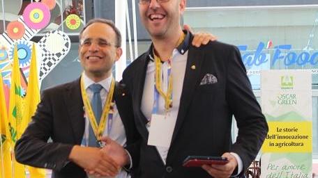 Pietro Baracchini con Roberto Moncalvo, presidente nazionale Coldiretti