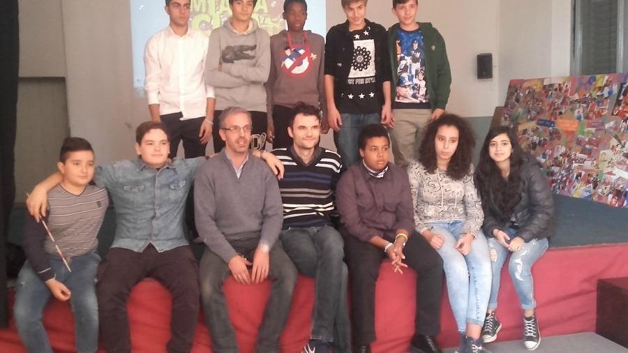 I ragazzi dell'Oratorio di Sant'Anna con il sindaco Biffoni