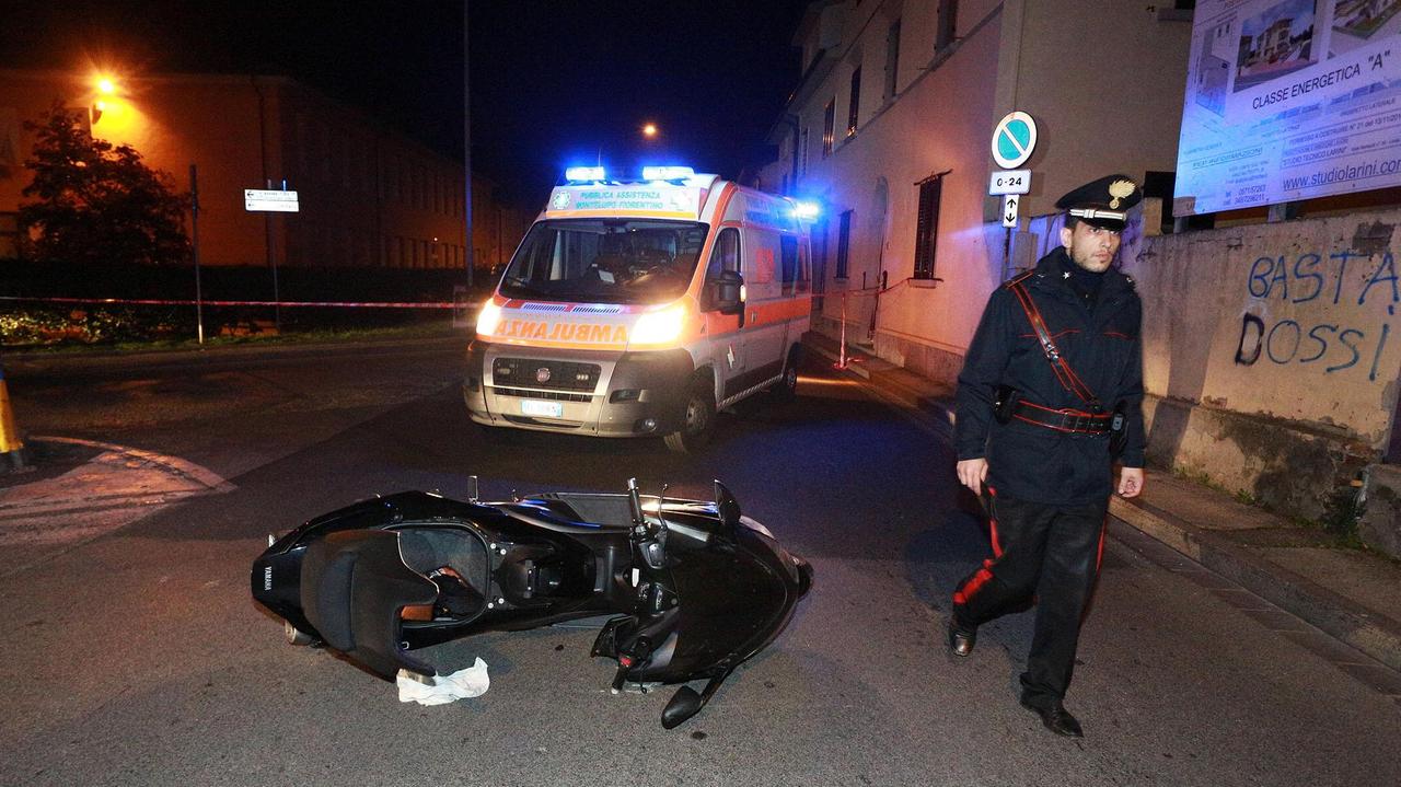La moto della vittima