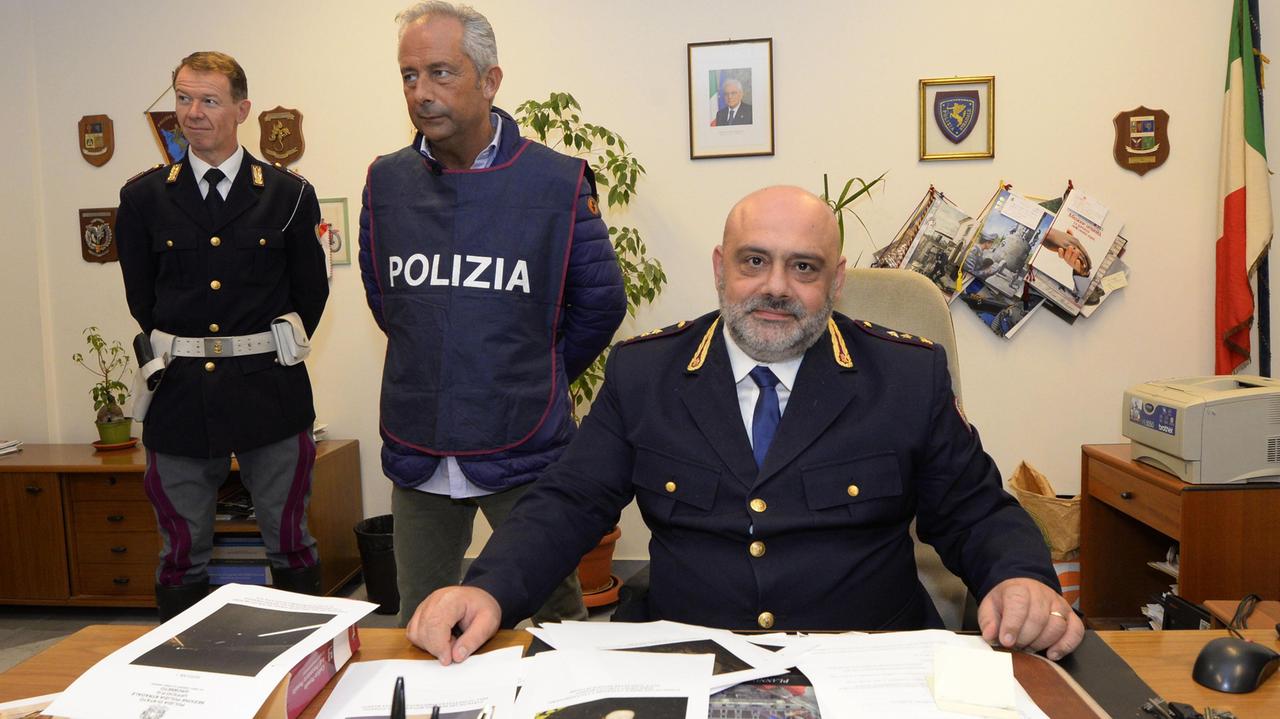 La Polizia stradale di Grosseto (foto agenzia Bf)