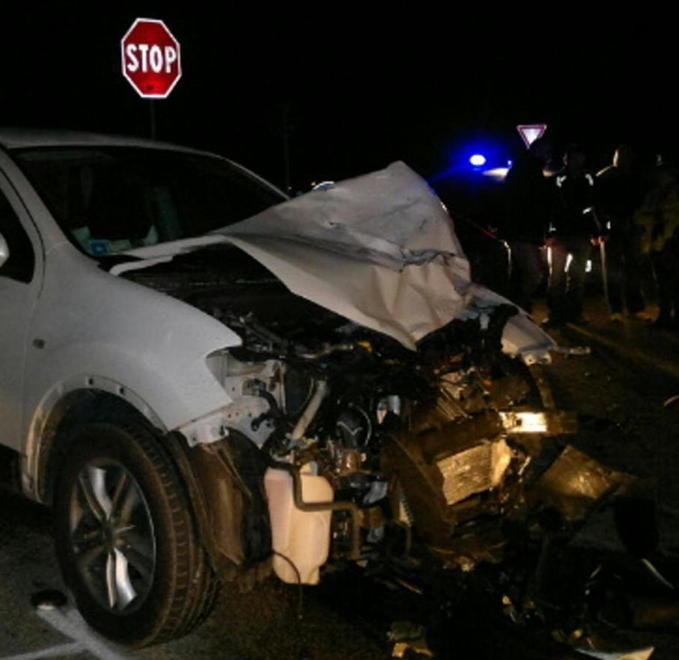 Distrutto il suv coinvolto nello scontro sulla ss 68