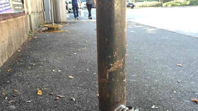 Quei fili che sbucano dal marciapiede