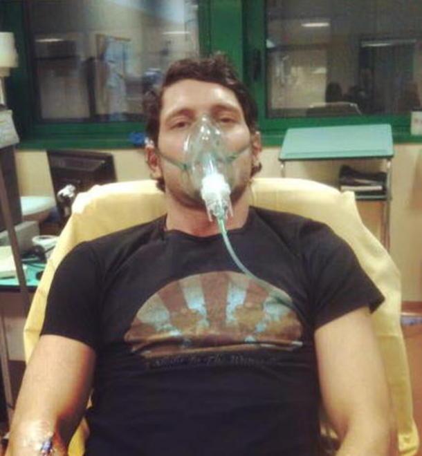 Caseina nel piatto e Aldo Montano finisce in ospedale