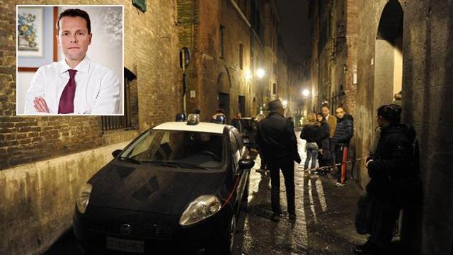 David Rossi e il luogo della tragedia