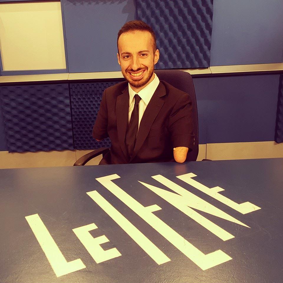 Massimiliano Sechi nello studio delle «Iene»