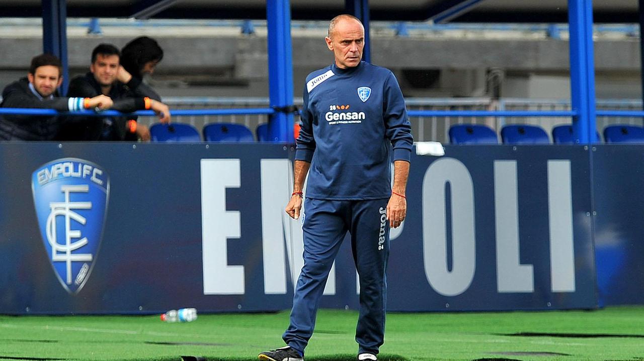 Giovanni Martusciello sulla panchina dell'Empoli (foto LaPresse/Lorenzini)