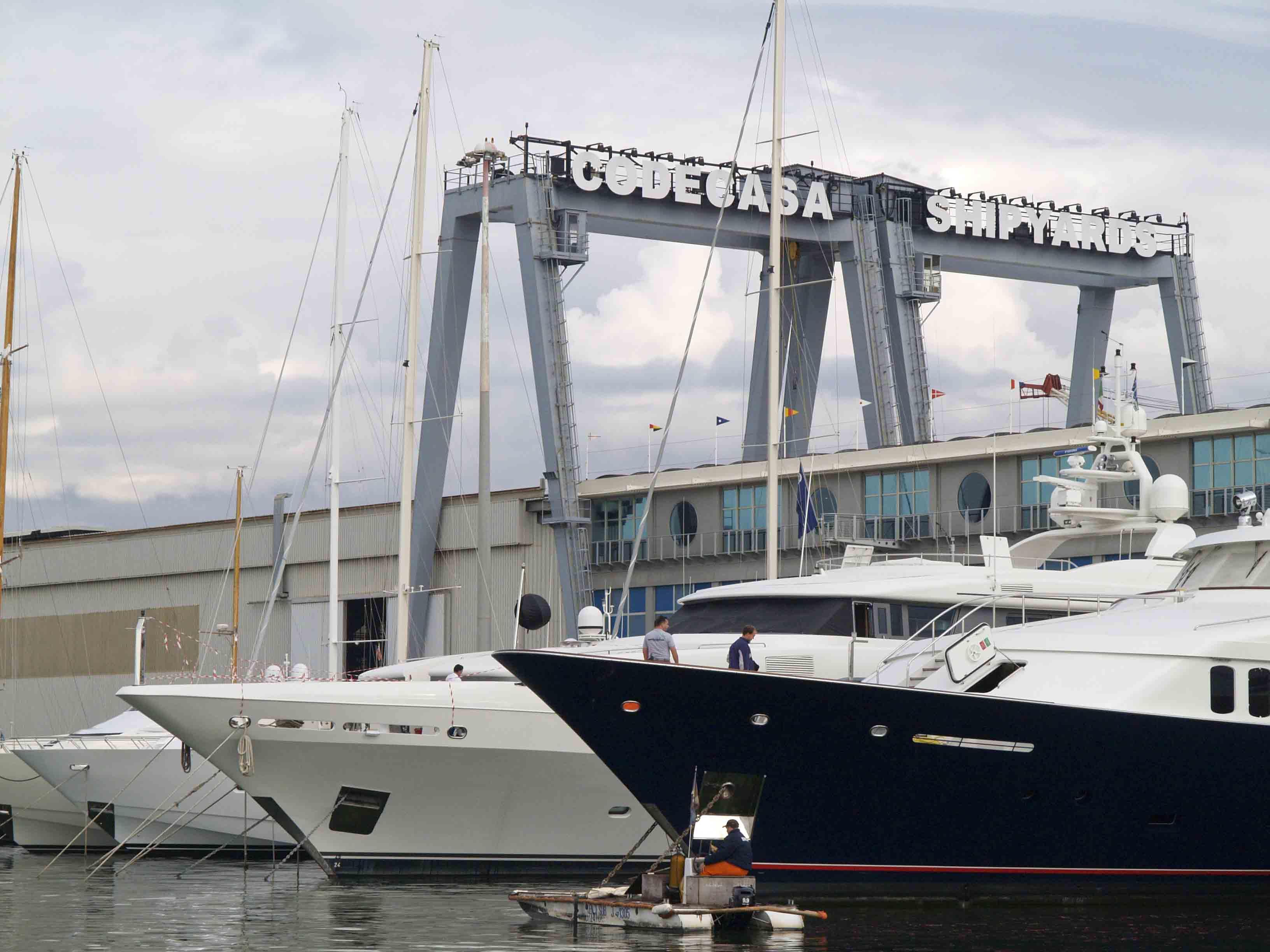 Il cantiere Codecasadue di Viareggio
