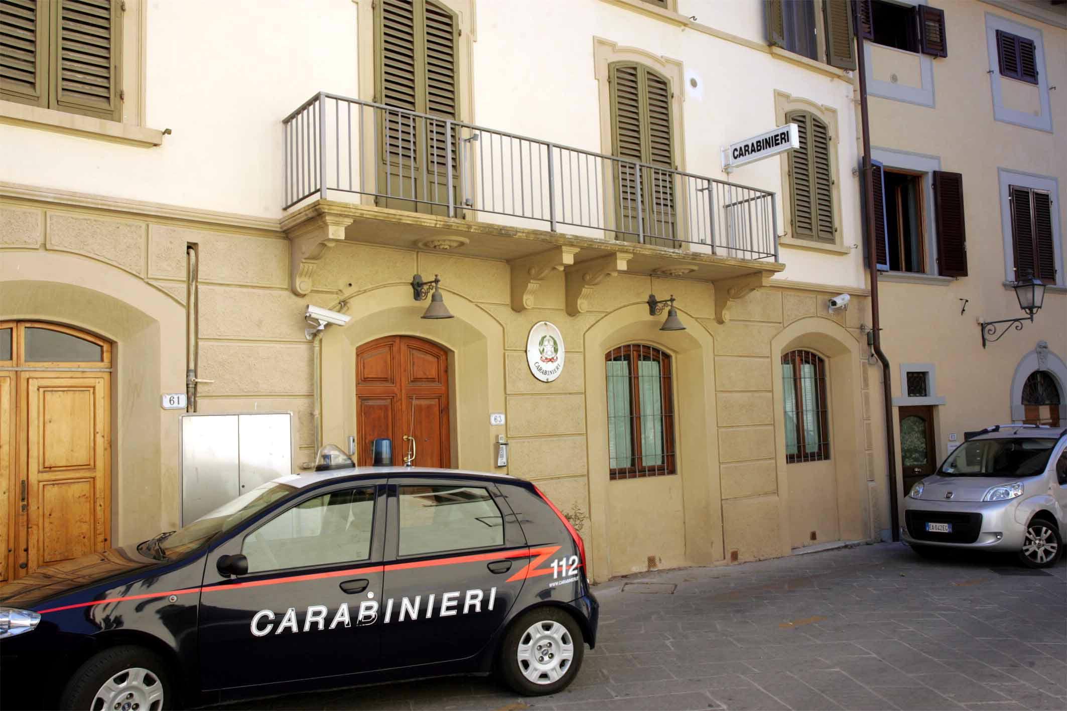 La caserma dei carabinieri di Cerreto Guidi