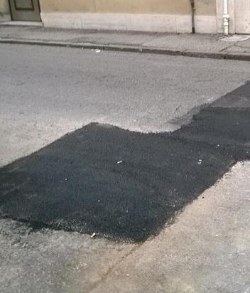 Tappato il buco in via Pavone Cantiere rimosso