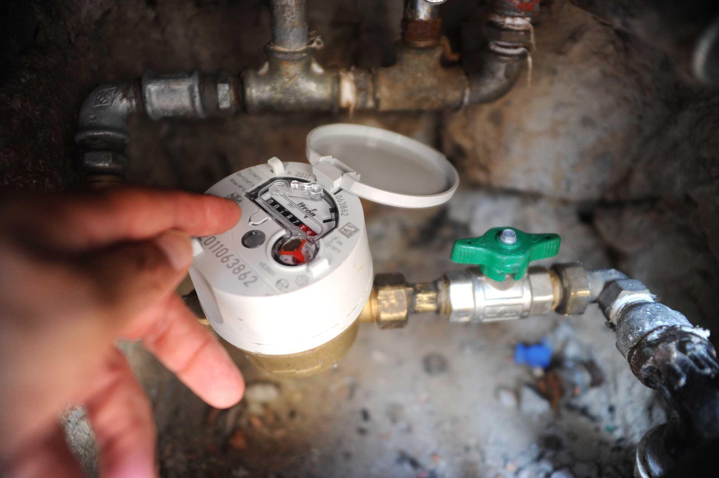 Un contatore dell'acqua