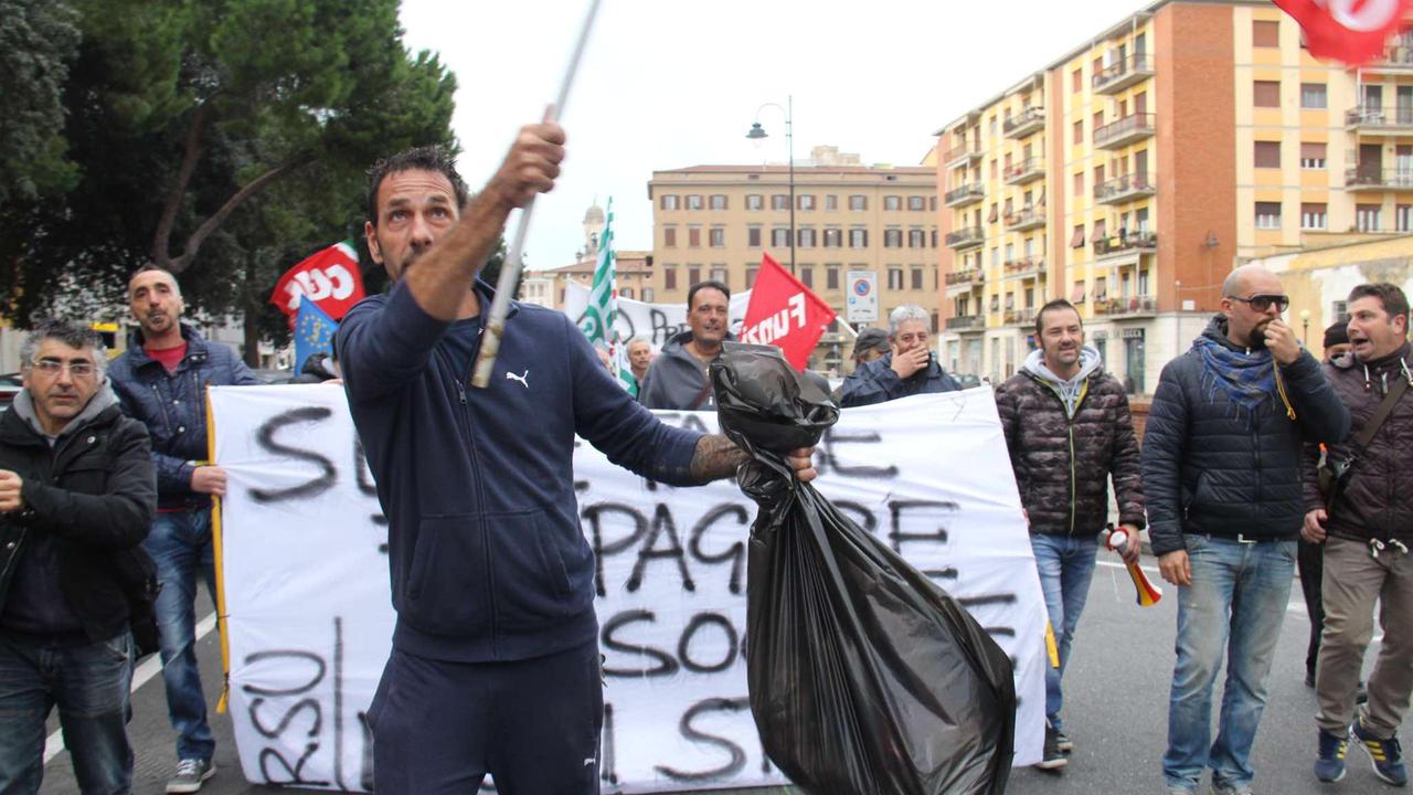 La manifestazione di protesta