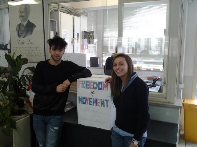 Leonardo Barni e Diamante Cascone rappresentanti istituto del liceo Livi