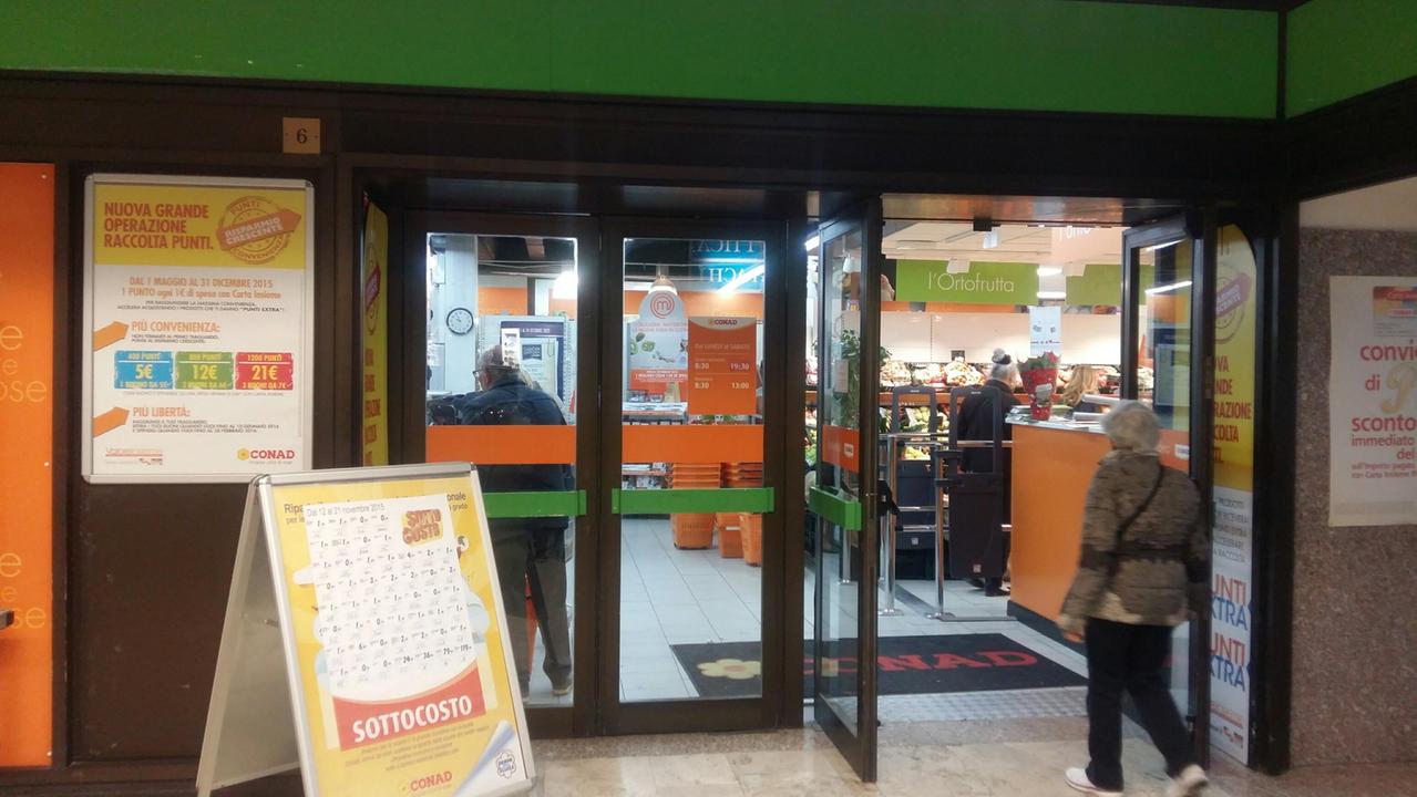Il supermercato Conad di via Puini