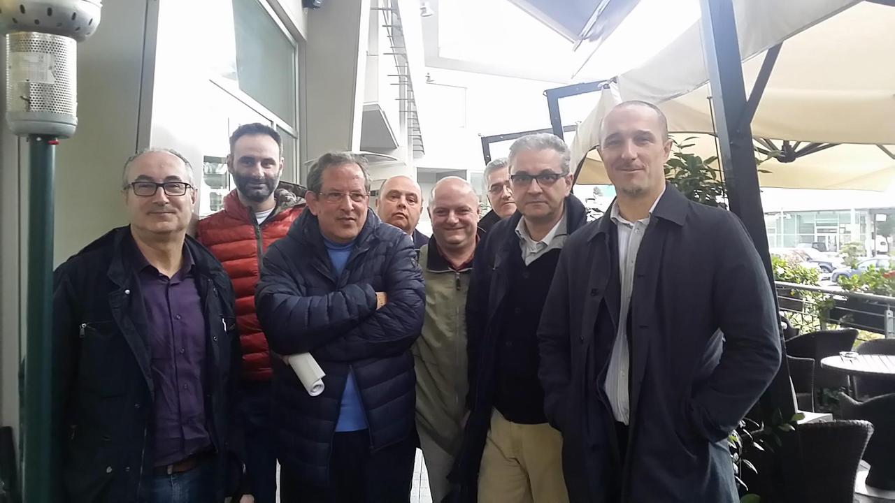 da sinistra i rappresentanti dei Comitati Rodolfo Sabato, Angelo Vannini, Gianfranco Ciulli, Rosario Muto, Daniele Baldi, Luca Maretti, Paolo Ponzecchi, Paride Vannucci