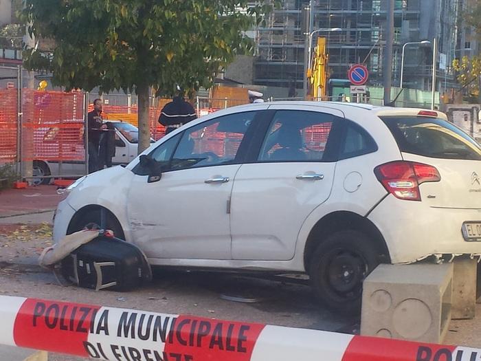 L'auto che ha investito la piccola 