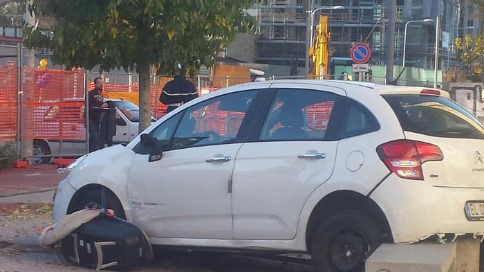 L'auto che ha investito la piccola