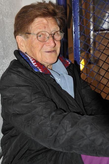 La super tifosa ha 92 anni Ogni domenica è sugli spalti