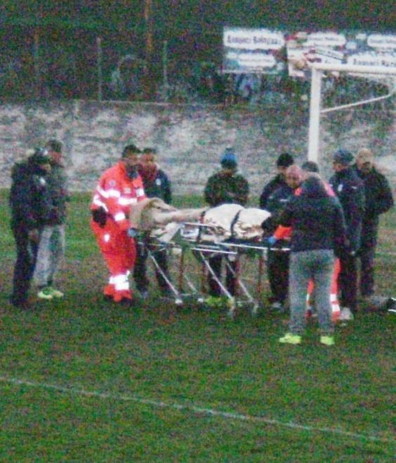 La Centese finisce ko insieme a Zamblé Paura a fine partita 