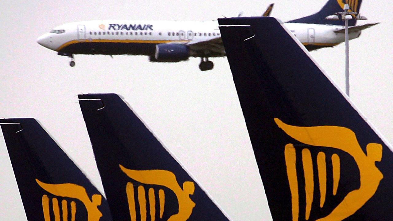 Aerei Ryanair in un'immagine d'archivio