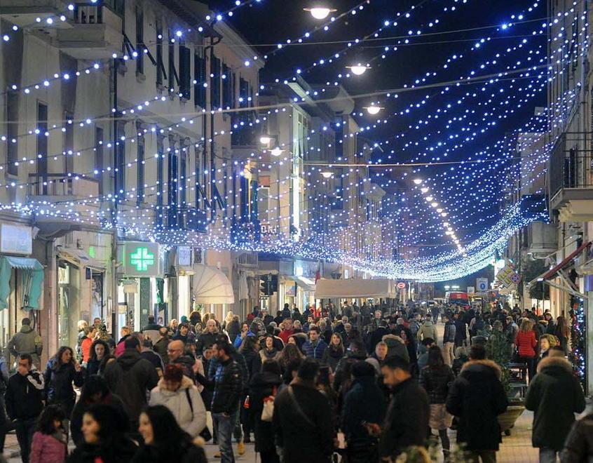 Ecco la luminaria in città