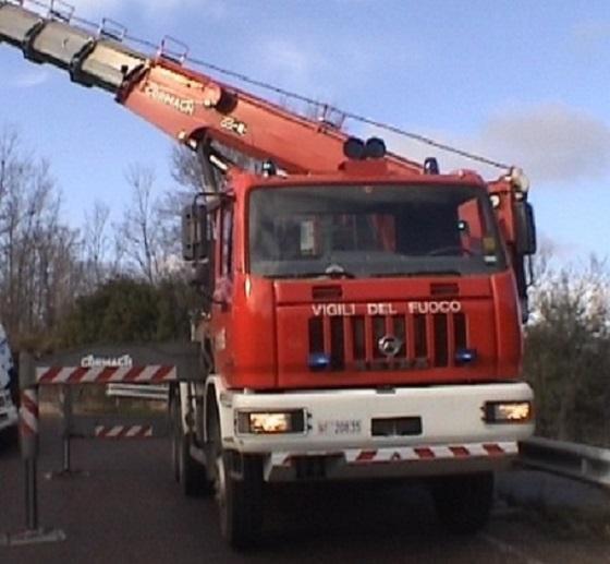 Un intervento dei vigili del fuoco