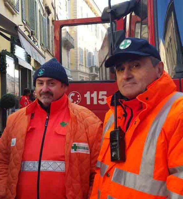 Principio di incendio in un negozio del centro