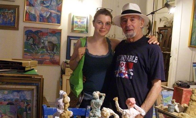 Daniel Schinasi con la regista Ulrike Hann