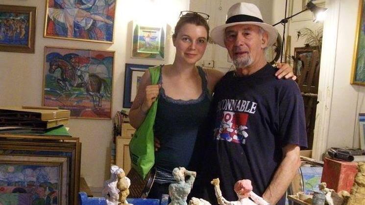 Daniel Schinasi con la regista Ulrike Hann