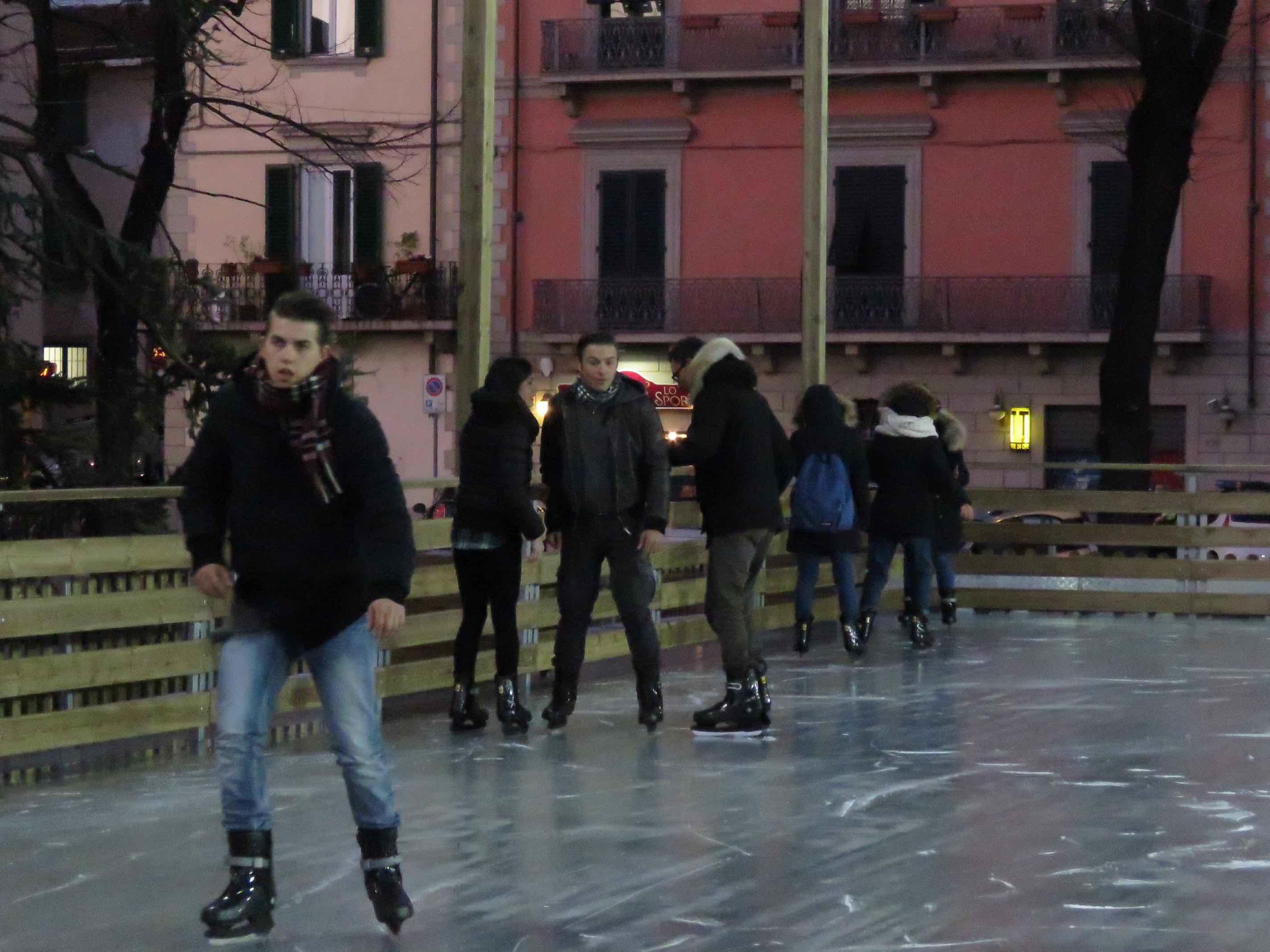 La pista di pattinaggio