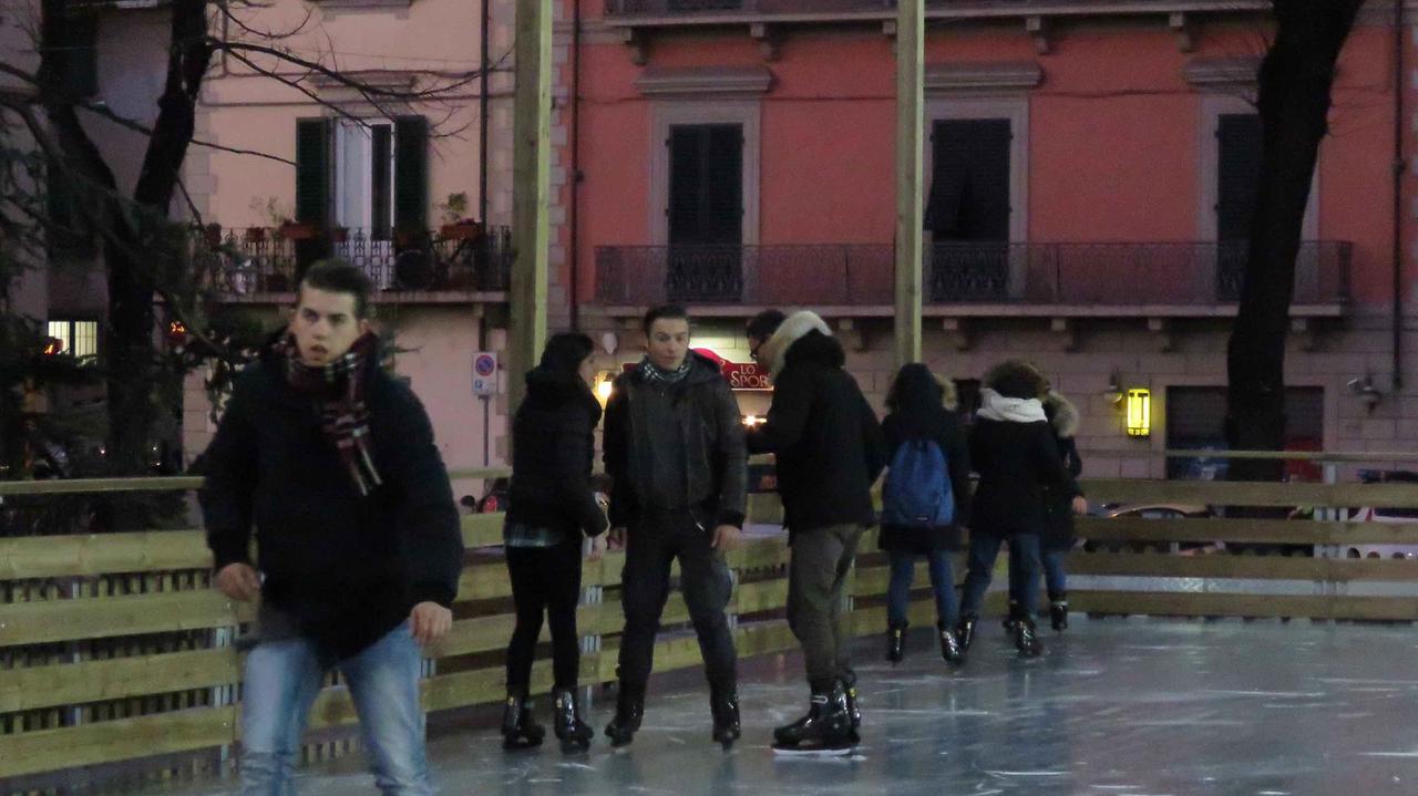 La pista di pattinaggio