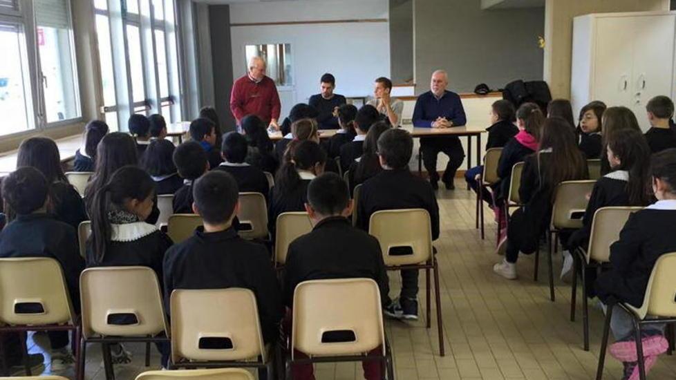 Pelagotti e Ronaldo in classe a Stabbia